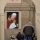 A prayer in front of the image of John Paul II